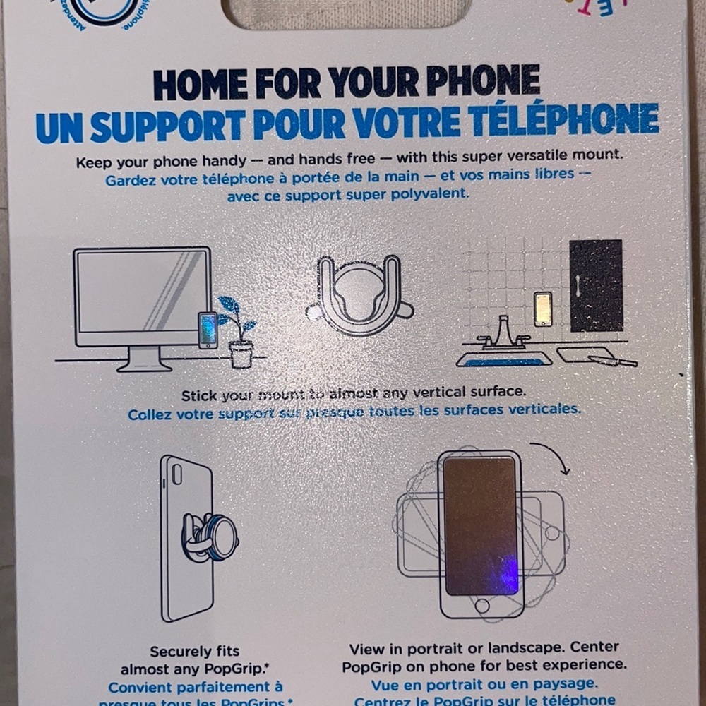 Pop socket Mount holder any surface GLOW IN THE DARK CAR